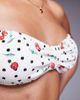 River Island River Island cherry print crinkle bandeau bikini top in white - 3