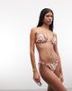 River Island River Island coral print bikini top in cream-White - 2