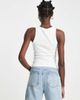 River Island River Island corset detail tank top in white - 2