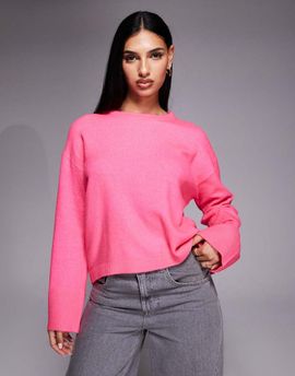 River Island River Island crew neck knit sweater in pink