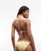 River Island River Island daisy floral print bikini bottoms in yellow - 4