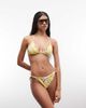 River Island River Island daisy print broderie bikini top in yellow - 2
