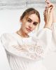 River Island River Island embroidered wrap mini dress in white - 3