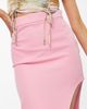 River Island River Island exaggerated split midi skirt in pink - 3
