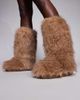 River Island River Island faux fur boots in light brown - 1