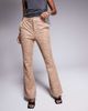 River Island River Island faux leather bootleg pants in tiger print-White - 1