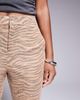 River Island River Island faux leather bootleg pants in tiger print-White - 3