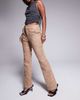 River Island River Island faux leather bootleg pants in tiger print-White - 4