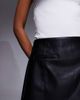 River Island River Island faux leather pocket detail mini skirt in black - 2