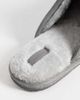 River Island River Island fleece lined mule slippers in gray - 4