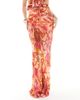 River Island River Island floral maxi skirt in orange - part of a set-pink - 2