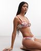 River Island River Island floral structured bikini top in white - 1