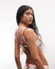 River Island River Island floral structured bikini top in white - 4
