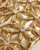 River Island River Island flower pearl beaded grab bag in gold - 3
