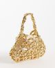 River Island River Island flower pearl beaded grab bag in gold - 4