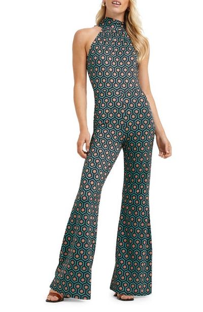 River Island River Island Geo Print Halter Neck Jumpsuit