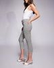 River Island River Island gingham denim capri pants in black - 2