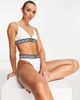 River Island River Island greek key triangle bra in white - 3