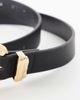River Island River Island hammered buckle belt in black - 3
