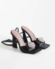 River Island River Island heat seal heart detailed heels in black - 2