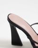 River Island River Island heat seal heart detailed heels in black - 4