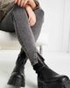 River Island River Island high rise skinny sculpt acid wash jean in black - 3