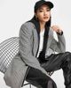 River Island River Island houndstooth check nipped dad blazer in black - part of a set - 1