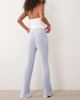 River Island River Island knit wide leg cable knit pants in blue - part of a set - 3