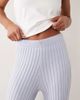 River Island River Island knit wide leg cable knit pants in blue - part of a set - 4