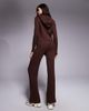 River Island River Island knit wide leg cable knit pants in dark brown - part of a set - 3