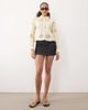 River Island River Island lace cutwork shirt in yellow - 2