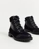 River Island River Island lace up flat hiker boot in black - 2