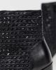 River Island River Island leather woven boots with pointed toe in black - 4