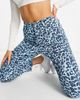 River Island River Island leopard print skinny jeans in blue - 3
