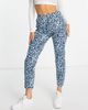 River Island River Island leopard print skinny jeans in blue - 4