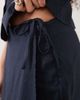 River Island River Island linen blend skort in navy - 4