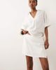 River Island River Island linen blend tie side skort in white - part of a set - 1