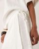 River Island River Island linen blend tie side skort in white - part of a set - 4