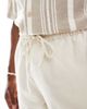 River Island River Island linen look pull-on shorts in light stone-Neutral - 4