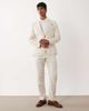 River Island River Island linen look suit jacket in light stone-Neutral - 2