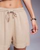 River Island River Island linen mix shorts in stone-Neutral - 2