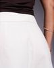 River Island River Island linen mix structured shorts in ecru-Gray - 4
