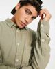 River Island River Island long sleeve 1/2 placket shirt in green - 3