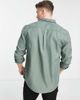 River Island River Island long sleeve crepe shirt in green - 4
