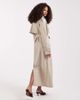 River Island River Island longline trench coat in cream-White - 3