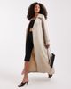 River Island River Island longline trench coat in cream-White - 4
