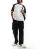 River Island River Island loose fit cargo pants in black - 1