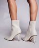 River Island River Island pointed toe heeled ankle boots in white - 2