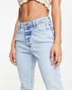 River Island River Island sculpt flare jean in light blue - 3