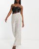 River Island River Island sequin flare pants in champagne-Silver - 4